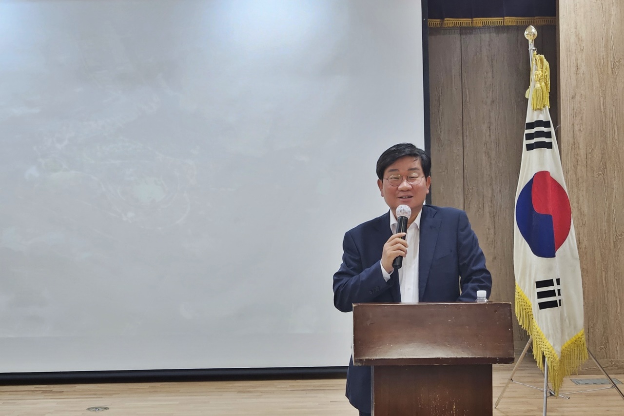 전해철 의원이 ‘경기도 지방정원’ 조성사업 주민 설명회에 참석했다.