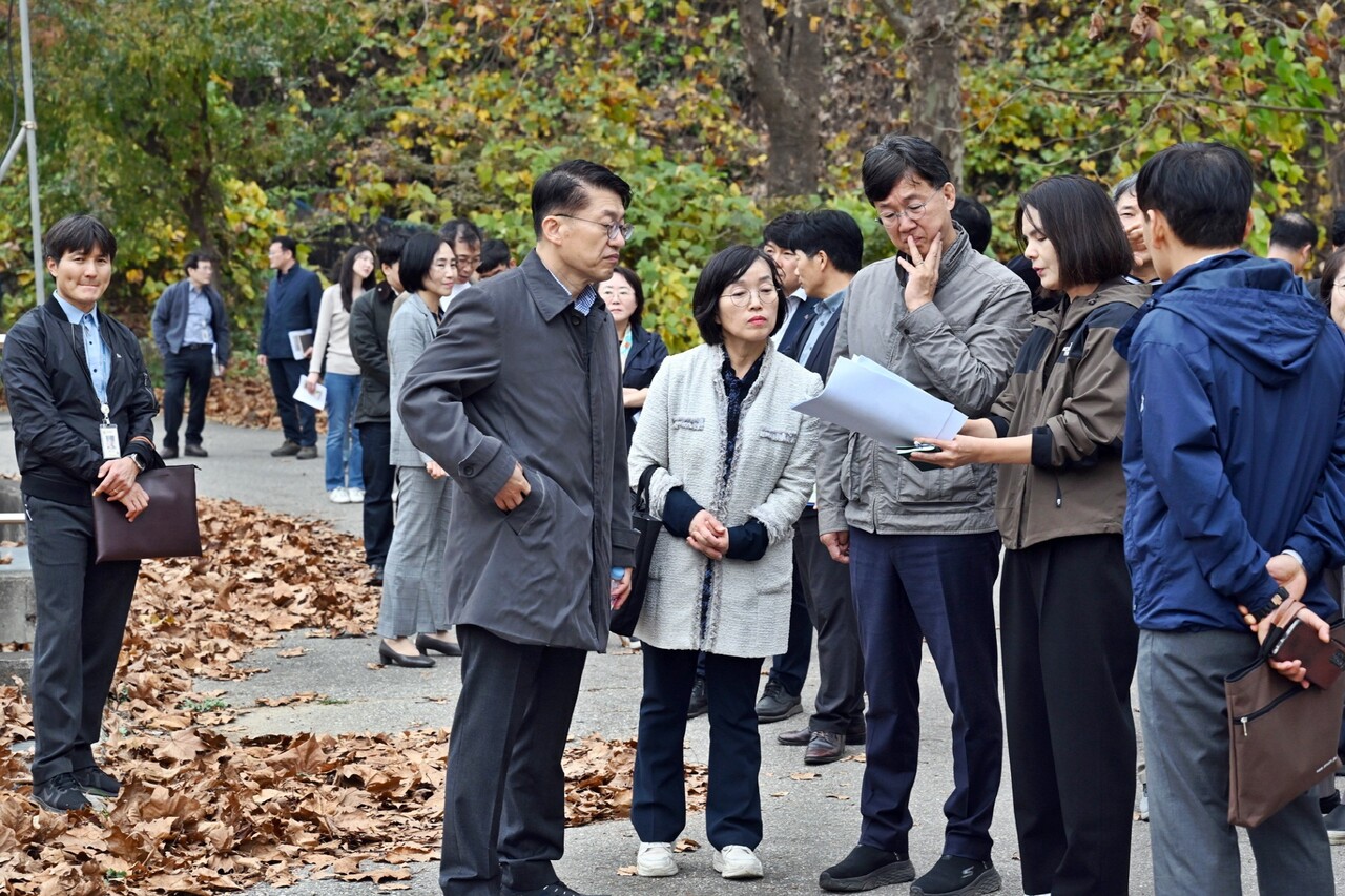 안산시 사동 일원에서 현장 간부회의 진행